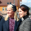 9. mai: Kronprinsesse Mette-Marit og Kronprinsesse Mary av Danmark deltar ved 150-årsmarkeringen av Slaget ved Helgoland. Foto: Tor Erik Schrøder / NTB scanpix
